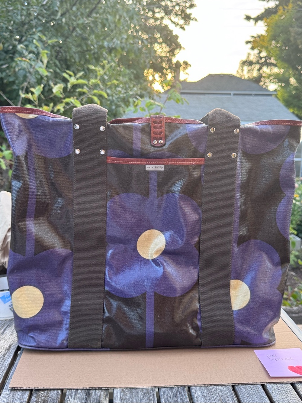 Orla Kiely Coated Canvas Tote XL